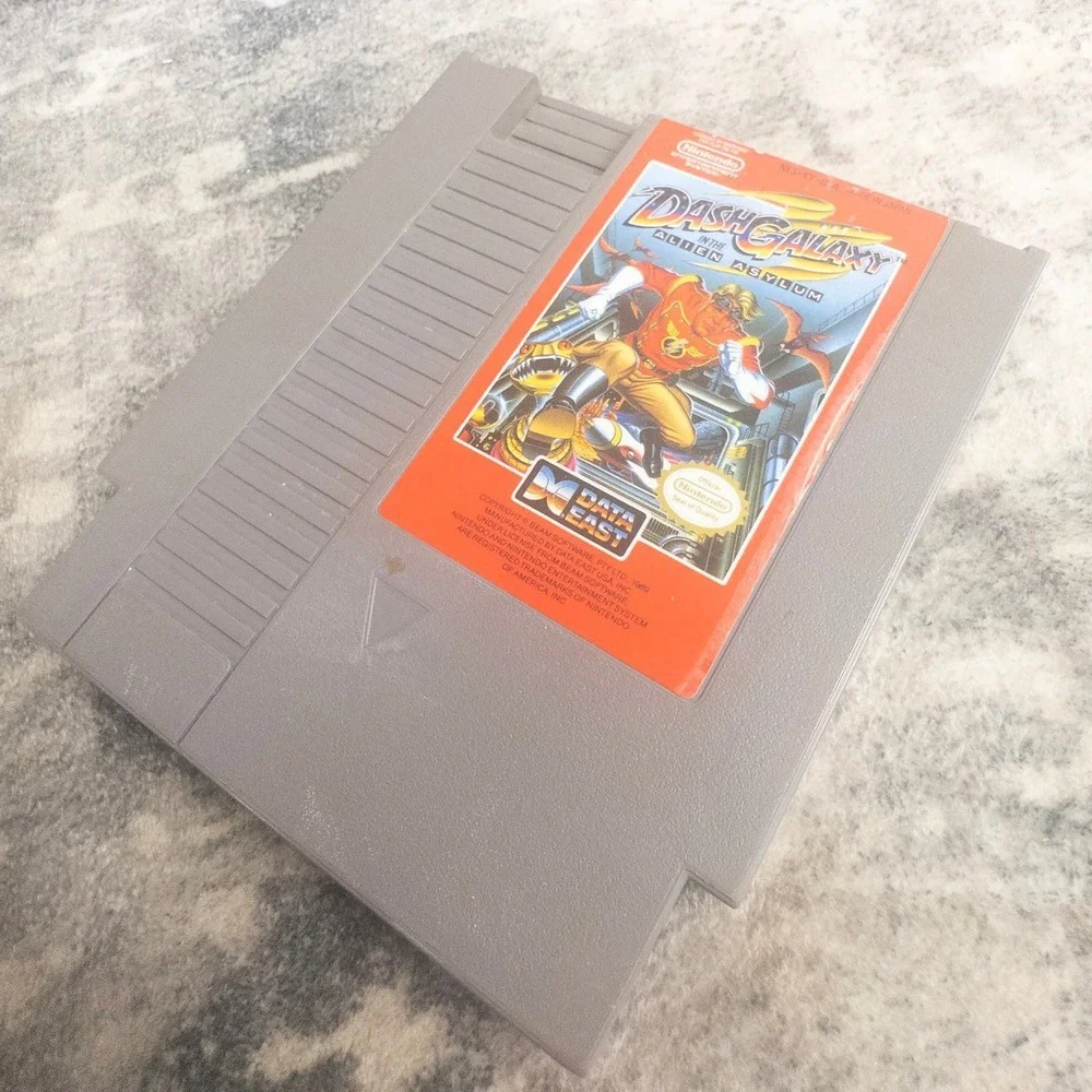 Dash Galaxy in the Alien Asylum NES Nintendo Game Data East Sci-Fi Platformer